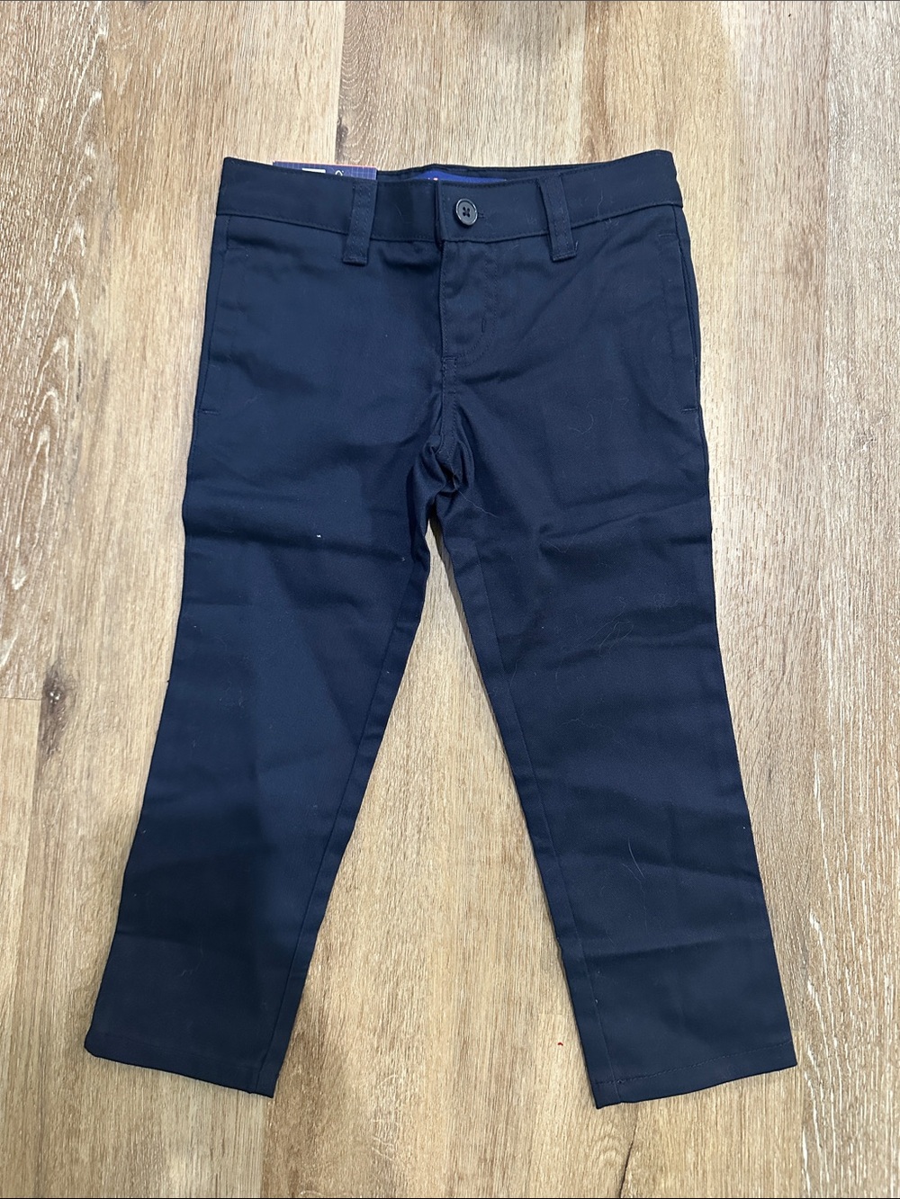 Girls Navy Chino Pants - Classic School Bottoms - skinny pants - uniform pants